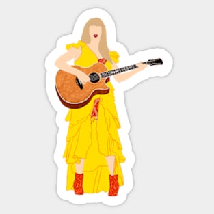 Eras Surprise Song Guitar + Yellow Dress Sticker